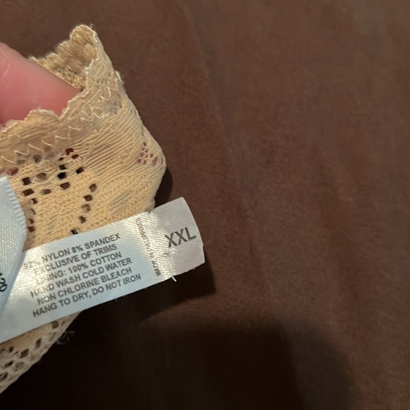 Lacy Tan booty shorts by Frederick’s of Hollywood - Picture 5 of 6